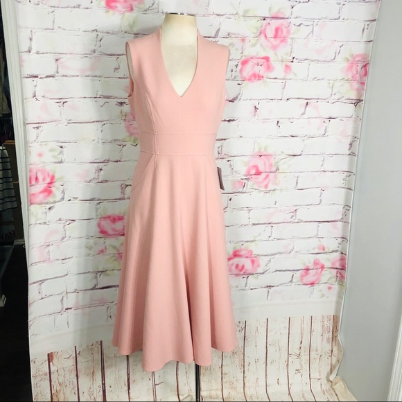 Eliza J sleeveless high low soft pink midi dress - Picture 6 of 16